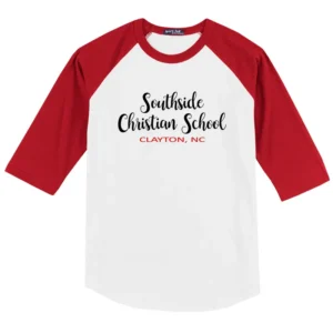 SCS Script Baseball Tee