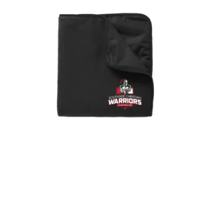 Warriors Fleece & Poly Travel Blanket