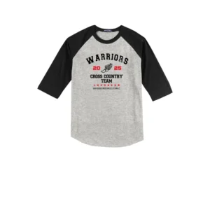 Warriors Cross Country Baseball Tee