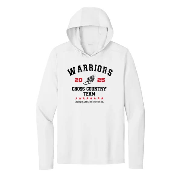 Warriors Cross Country UV Performance Long Sleeve Hooded Tee