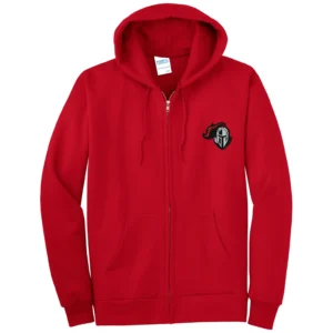 Warrior Embroidered Tall Full Zip Hoodie
