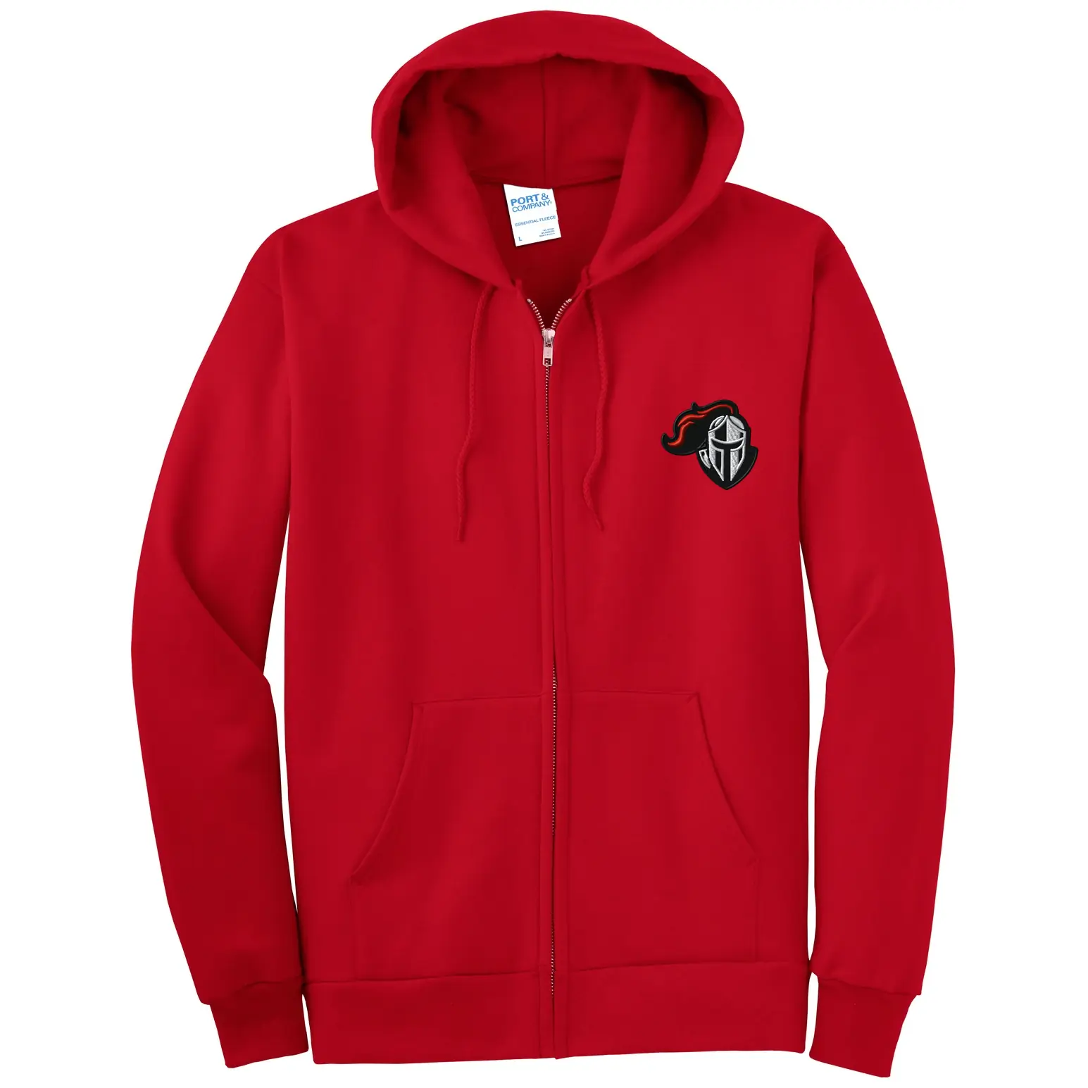 Warrior Embroidered Tall Full Zip Hoodie