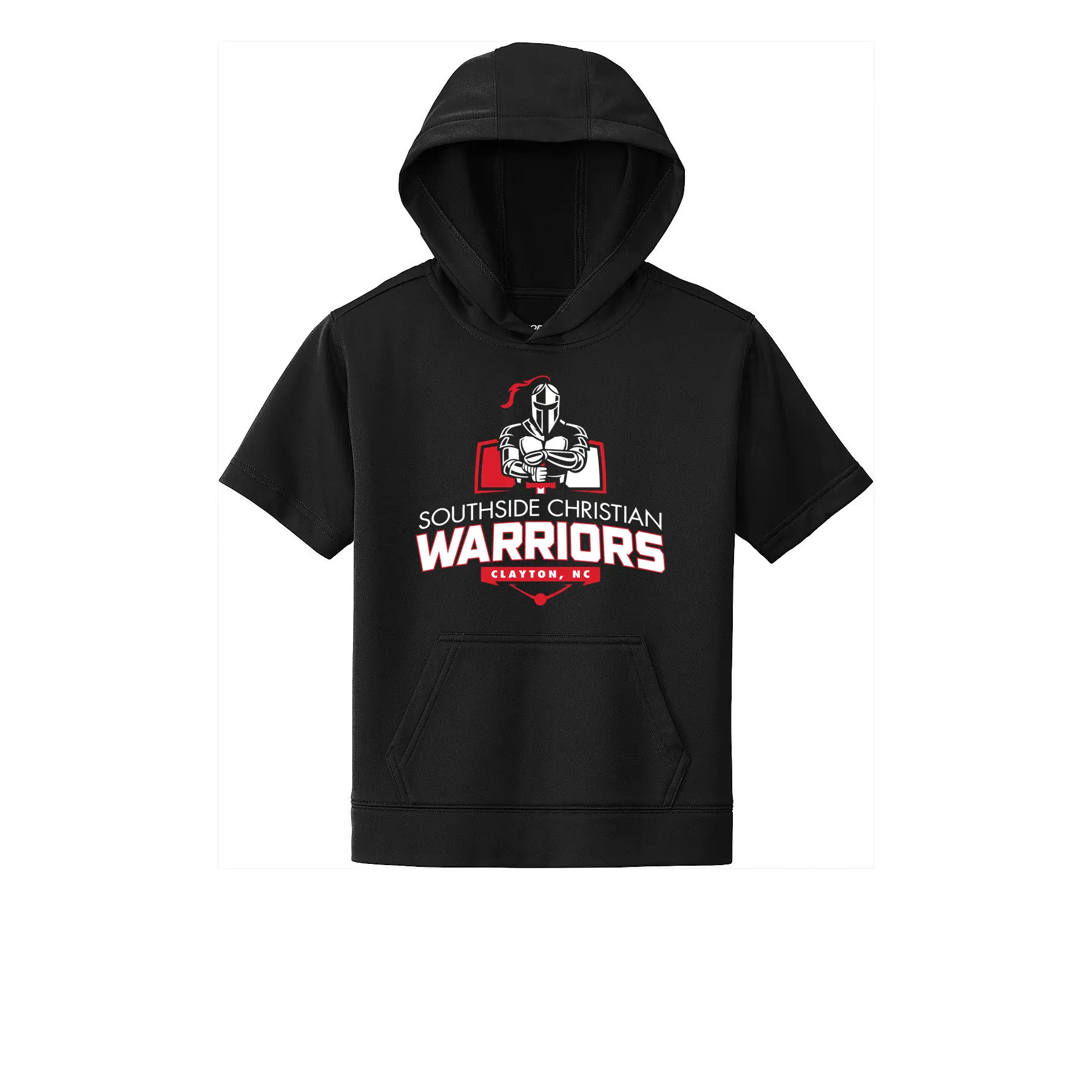 SCS Warriors Youth Short Sleeve Hoodie