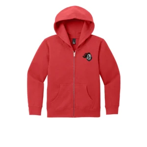 Warrior Embroidered Youth Full Zip Hoodie