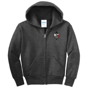 SCS Christian Embroidered Youth Full Zip Hoodie