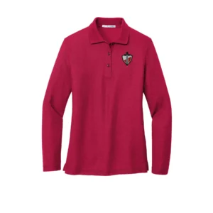 SCS Christian Embroidered Ladies Long Sleeve Polo