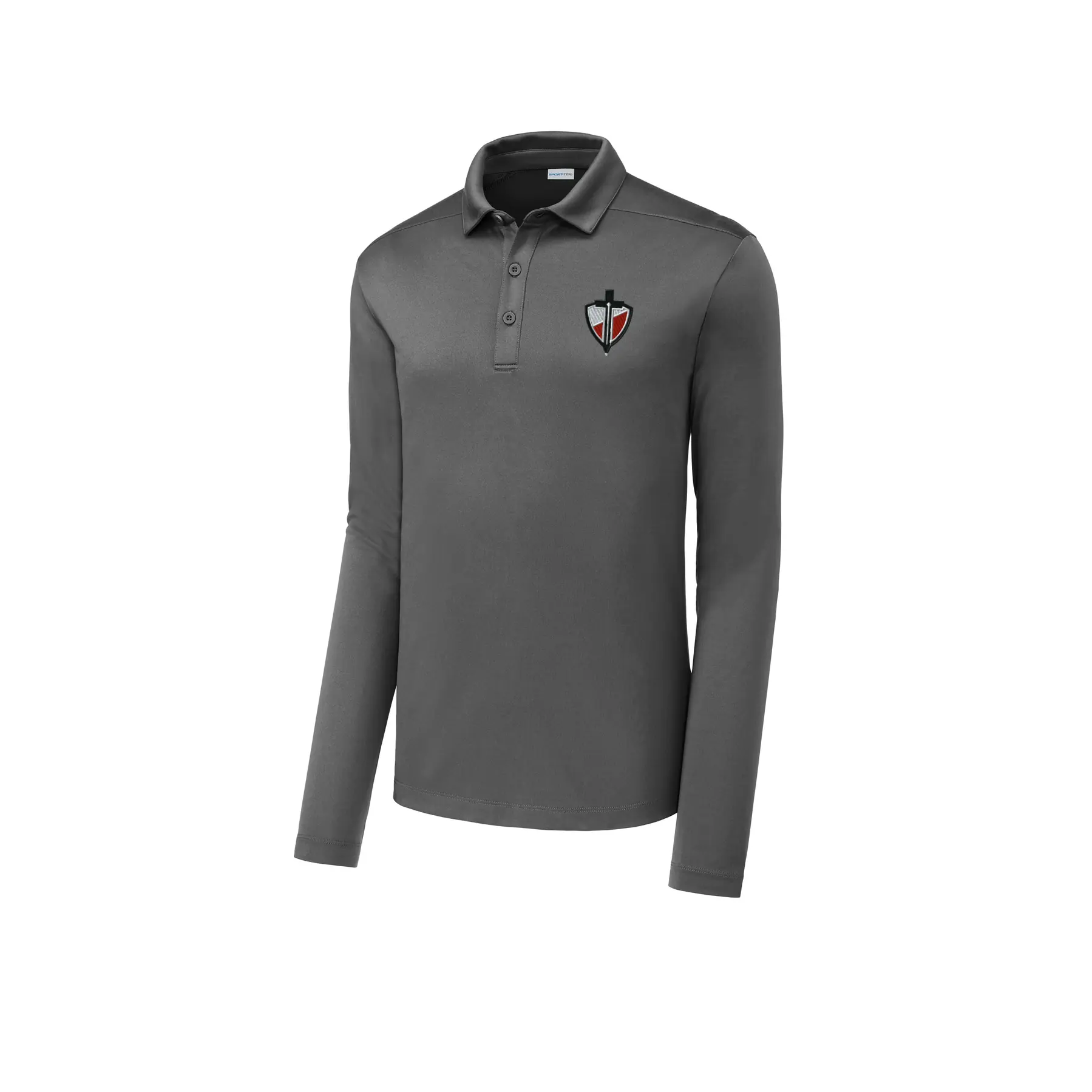SCS Christian Embroidered Adult Long Sleeve Polo