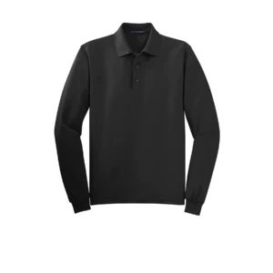 Blank Tall Long Sleeve Polo