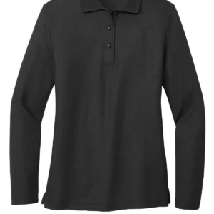 Blank Ladies Long Sleeve Polo