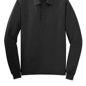 Blank Tall Long Sleeve Polo